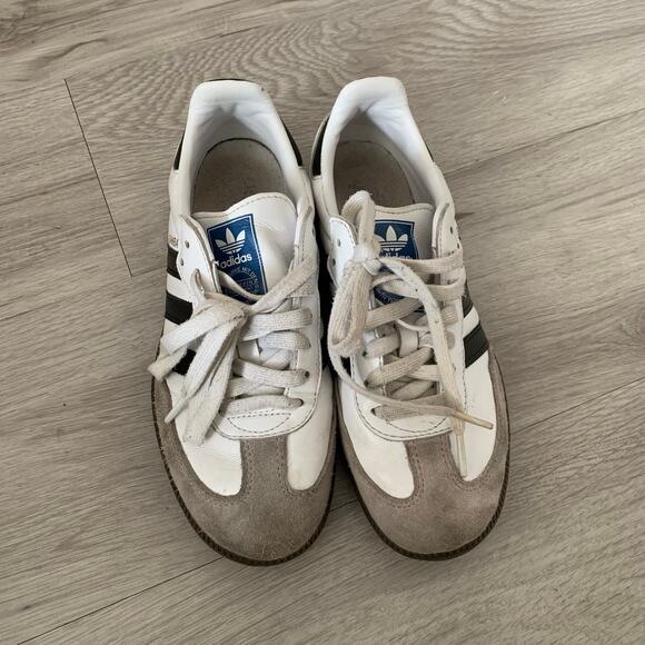 Adidas Samba Classic White Black Gum Sole Men's Athletic Shoes Size 7 - Picture 5 of 5